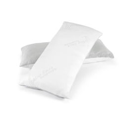 Dormidan - Almohada Visco copos, funda exterior con cremallera con cara de invierno Aloe Soja y cara de verano transpirable.