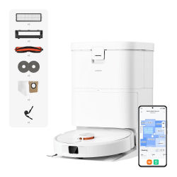 Oficial | Robot aspirador Xiaomi H50, Estación base multifuncional y autolimpiante, Todo en uno: lavado, fregado y recogida automática de polvo, potente succión de 10000 Pa, potente succión para