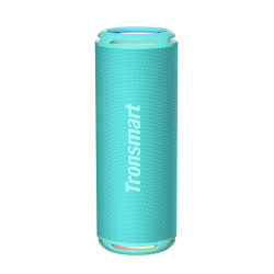 Tronsmart T7 Lite Altavoz Bluetooth 5.3, Altavoz Potente Portátil con Luz LED de Color, 24H de Reproducción,Impermeable IPX7, 360° Sonido Estéreo, Apoya TF, SD, para Exterior Turquesa