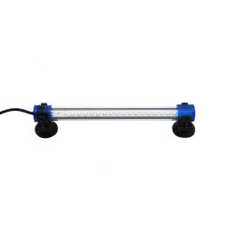 Luz Blanca/Azul LED de Acuario Peces Tanque Clip Lámpara Iluminación de Plantas de Acuario con Luz con Diferente Voltaje Longitud