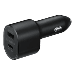 Cargador de coche dual 60W Samsung EP-L5300 original + cable USB-C/USB-C negro