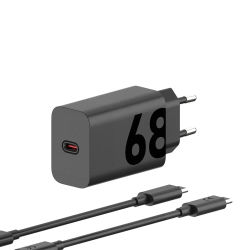 Motorola Cargador Carga Rápida Turbopower 68W cable USB-C