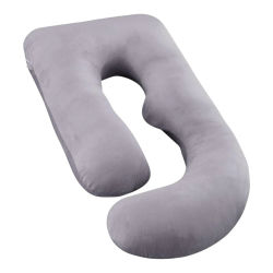 Almohadas De Embarazo para Dormir, Almohada De Cuerpo Completo, Grande En Forma De U Almohada De Cuerpo Completo, Almohada Ultra Suave con Funda Extraíble, Terciopelo, Almohada Dormir, Sleep Confort