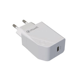 Muvit for change cargador de pared tipo c pd 30w blanco