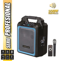 Altavoz Autoamplificado Coolsound Pro 200 Bluetooth 200W con Micrófono Inalámbrico y Batería