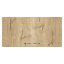 TUHOME Mueble de Pared para Cocina Nápoles, con dos puertas, Blanco / Duna Madera manufacturada Cocina-Mueble Muro