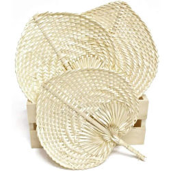 Disok LOTE 10 PAI PAI BAMBÚ RATÁN MIMBRE RAFIA NATURAL 37 X 30 CM - COMPRAR PAI PAI BODAS Originales Rafia Kraft Bodas Decoración Abanicos