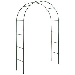 Tectake - Arco para enredaderas aprox. 240 cm Soporte firme y estable para sus plantas Resistente al Exterior Altura: aprox. 240 cm, Ancho: aprox. 140 cm, Fondo: aprox. 40 cm