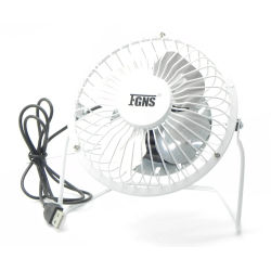 Mini Ventilador Portátil con USB de 4 Pulgadas, ideal para el hogar, Oficina y coche compatible con portátil, adaptador, cargador de coche, etc.