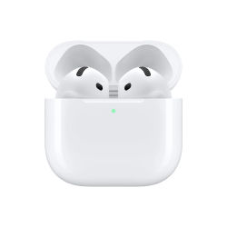 Apple AirPods 4, Auriculares inalámbricos, Bluetooth, Audio adaptativo, Modo de Sonido Ambiente, Audio Espacial Personalizado, Estuche de Carga USB-C y Carga inalámbrica