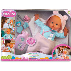 Nenuco - ¿Estás bien tapadito?, muñeco de cuerpo blando, se pone malito, le cuidas con la manta, tiembla y tiene fiebre, un chupete y patucos, Famosa 700017360