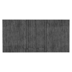 TUHOME Mueble de Pared para Cocina Nápoles, con dos puertas, Roble Gris/ Blanco