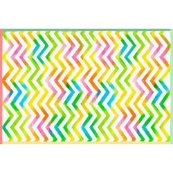 VINILKO, Alfombra de vinilo Chevron acuarela 100x150 cm