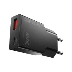 Cargador USB GAN Mars Gaming MD-GAN30 30W 1xUSB-C 1xUSB-A PD color negro