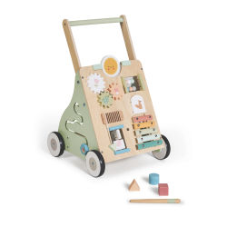 MS Montessori MIMO - MONTI - MAXI - Andador de madera para bebés - Carrito correpasillos con juguetes y actividades para los primeros pasos - Caminador para bebé +12 meses