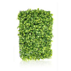 PLUSHOME Panel de Decoración de Pared - Césped Simulado para Exteriores - Seto Artificial Realista - Plantas Decorativas
