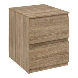 Factory Cuadros - Mesita de Noche con 2 Cajones Dolo - Mueble de Dormitorio Moderno