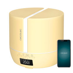 Cecotec Difusor de aromas PureAroma 550 Connected SunLight. Capacidad 500ml, Pantalla LED, Altavoz, Control por bluetooth, App