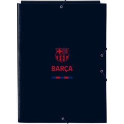 SAFTA CARPETA FOLIO 3 SOLAPAS F.C.BARCELONA CORPORATIVA - Carpeta Anillas Licencia Oficial - Diseño Exclusivo - Ideal para Uso Diario - Material Duradero - Compatible con Hojas A4