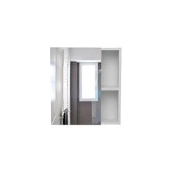 TUHOME Mueble de Pared de Baño Labelle, con espejo, Blanco Madera manufacturada Baño-Almacenamiento