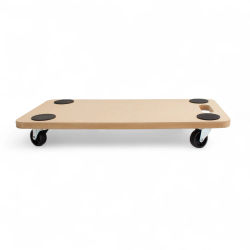 Base Con Ruedas Rectangular - Plataforma Con Ruedas, Carretilla De Carga, Base Con Ruedas Para Muebles Madera, Soporte Con Ruedas Para Plantas - 58x30cm