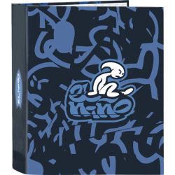 SAFTA CARPETA 4 ANILLAS 35MM LOMO ANCHO EL NIÑO "BAHIA" - Carpeta Anillas Licencia Oficial - Diseño Exclusivo - Ideal para Uso Diario - Material Duradero - Compatible con Hojas A4
