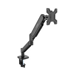 Coolbox m02 soporte de mesa con brazo articulado para monitor hasta 32” - giratorio e inclinable - gestion de cables - peso max 8kg - vesa 100x100mm - color negro