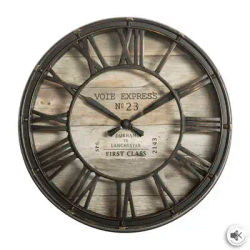 Reloj Vintage Marrón Texas - Estilo Vintage - Marca Factory Cuadros