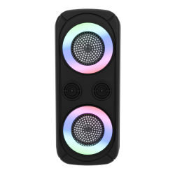 LIFA Altavoz de Bluetooth grande portátil con luces LED, reproductor de música MP3, Bluetooth, USB, Tarjeta SD, Jack 3.5mm, Radio FM JBK8902
