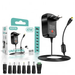 Accetel PCA41W Cargador 41W Universal De 6V-24V Max. 2A
