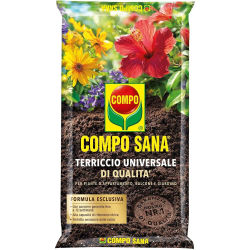 Compo Sana - Sustrato Universal mantillo de Calidad en Paquete de 5litros y 10 litros para todo tipo de plantas interior y exterior