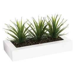 Atmosphera Centro de Mesa Aloe Vera - 17 Cm - Planta Artificial Decorativa
