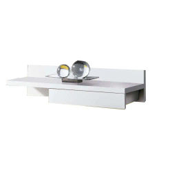 Mueble De Entrada Cajún Recibidor Colgado Color Blanco 70x20x28 cm