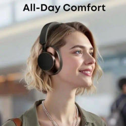 Auriculares de Bluetooth Cascos Inalámbricos de Diadema con Cancelación de Ruido Sonido Estéreo Bajo Potente 24H TEISCHE