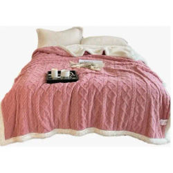 Mantas Sofa/Cama, Manta Polar de Sherpa Multiuso con Microfibra Extra Suave y Borreguitos, Manta estampada sedalina, 3 medidas, diferentes colores, 130x160cm/160x220cm y 220x240cm. Envío desde España