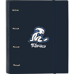 SAFTA CARPETA 4 ANILLAS 35MM CON RECAMBIO EL NIÑO "BAHIA" - Carpeta Anillas Licencia Oficial - Diseño Exclusivo - Ideal para Uso Diario - Material Duradero - Compatible con Hojas A4