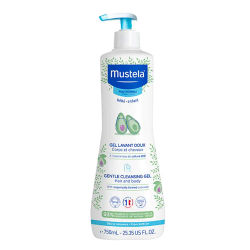Mustela Gel de Baño Suave con Aguacate Bio 750ml para Bebés y Niños