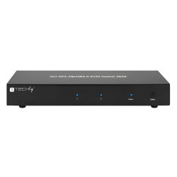 Techly 101928 2 Port DisplayPort1.2 KVM Switch for Dual Monitor, Black