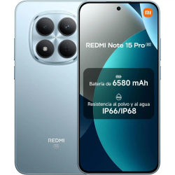 Móvil Xiaomi Redmi note 15 Pro 5G 8/256 GB, 8/512 GB, 12/512 GB NFC Pantalla de 6,83" 1.5K AMOLED, MediaTek Dimensity 7400-Ultra, cámara de 200MP, batería de 6580 mAh (Cargador no incluido)