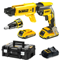 Dewalt Atornillador Panel Yeso 18V Sin Escobillas XR Li-Ion 2,0Ah + Cargador Rápido TSTAK