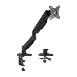 Aisens soporte de mesa eco contrapeso giratorio e inclinable para monitor/tv 9kg (3 pivotes - 1 brazo) de 17-32 - color negro