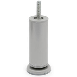 Pata Metálica Kaola D42 H120 M10 R9006 para Muebles - Resistente y de Alta Calidad