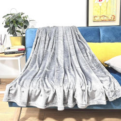 HOMESOL® Manta sedalina para Cama Sofá y Sillón, Manta Polar Lisa de Tacto Suave Super Caliente para Adulto y Niño,Sin Arrugas