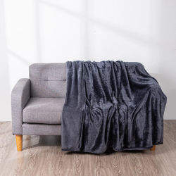 HOMESOL® Manta sedalina para Cama Sofá y Sillón, Manta Polar Lisa de Tacto Suave Super Caliente para Adulto y Niño,Sin Arrugas
