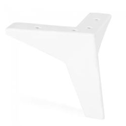 Patas de plástico para mueble, medida 130x130 mm, acabado madera, blanco mate o negro mate, ideal para muebles de interior y exterior