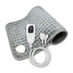 LED ATOMANT Manta Eléctrica Lumbar 60x30cm 75W, Función de Temporizado y Apagado Automático, 6 Niveles de Temperatura, Tejido Ultrasuave