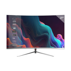 Mars Gaming MV-27C, Monitor Gaming Curvo 27” FHD 1080p 200Hz, HDR10 1ms, FreeSync y G-Sync, Monitor PC Sin Marco, Inclinación 20°, Low Blue Light y Flicker Free, HDMI + DisplayPort + Jack 3.5mm,