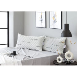 Todocama - Almohada Viscoelástica Copos Carbono Firmeza Media-Alta