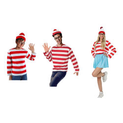 Disfraz Tipo Wally para Hombre - Camiseta, Gorro y Gafas Originales