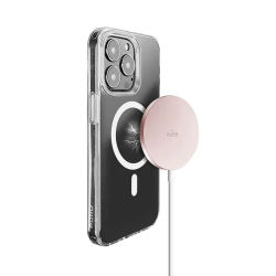 SBS Cargador Inalámbrico USB-C Magsafe 1m Rosa - Compatible con Iphone y Airpods - Carga Rápida y Segura